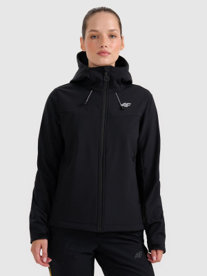 4F Kurtka softshell wiatroodporna membrana 8000 damska - czarna