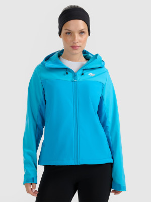 4F Kurtka softshell wiatroodporna membrana 8000 damska - niebieska