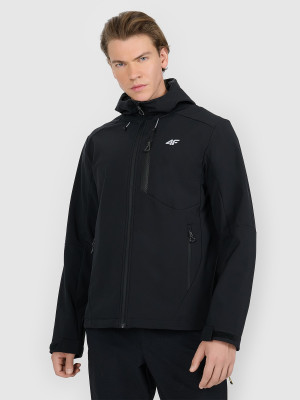 4F Kurtka softshell wiatroodporna membrana 8000 męska - czarna