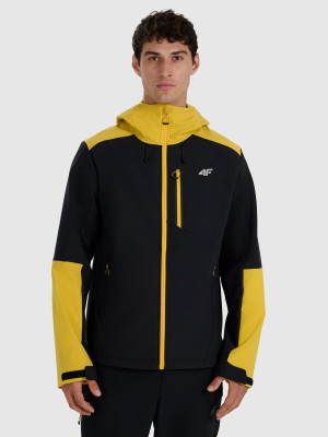 4F Kurtka softshell wiatroodporna membrana 8000 męska - żółta