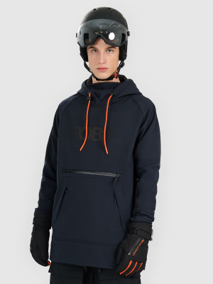 4F Kurtka snowboardowa softshell wiatroodporna membrana 5000 męska - czarna