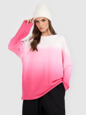 4F Bluza dresowa nierozpinana bez kaptura damska - różowa