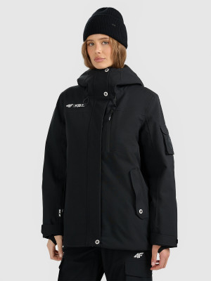 4F Kurtka snowboardowa membrana 15000 damska - czarna