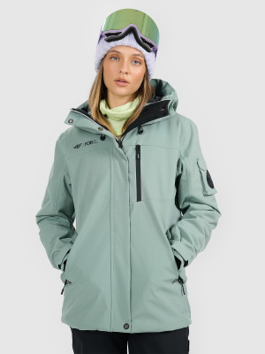 4F Kurtka snowboardowa membrana 15000 damska - zielona