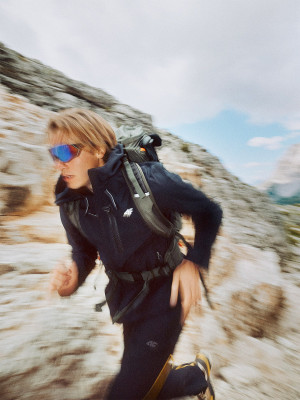 4F Kurtka trekkingowa membrana 10000 męska - czarna