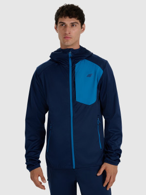 4F Kurtka softshell wiatroodporna membrana 8000 męska - granatowa