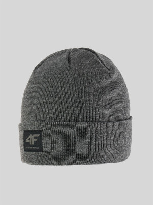 4F Czapka beanie męska - szara