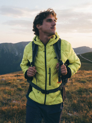 4F Kurtka trekkingowa 4F PRO z wypełnieniem Primaloft Silver męska - zielona