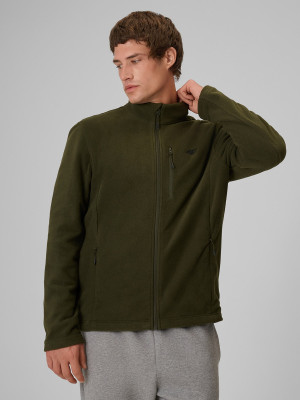 4F Polar regular cu guler pentru bărbați - khaki