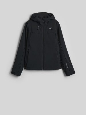 4F Kurtka softshell wiatroodporna damska - czarny