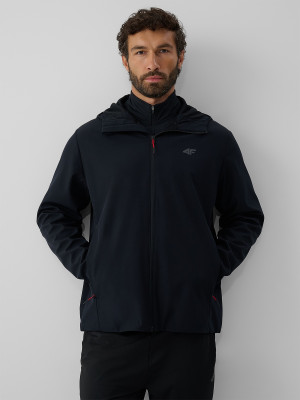 4F Kurtka softshell wiatroodporna membrana 5000 męska - czarna