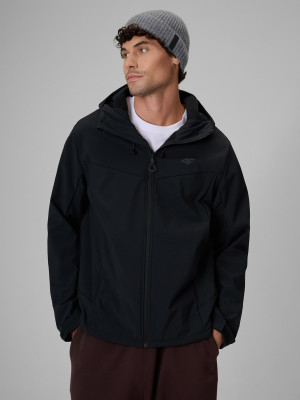 4F Kurtka softshell wiatroodporna membrana 8000 męska - czarna