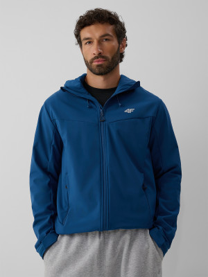4F Kurtka softshell wiatroodporna membrana 8000 męska - granatowa