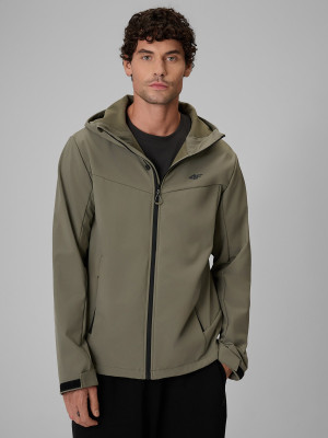 4F Kurtka softshell wiatroodporna membrana 8000 męska - oliwkowa