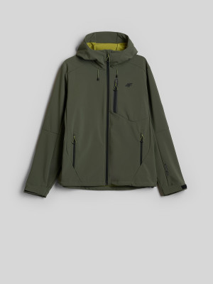 4F Kurtka softshell wiatroodporna membrana 8000 męska - khaki