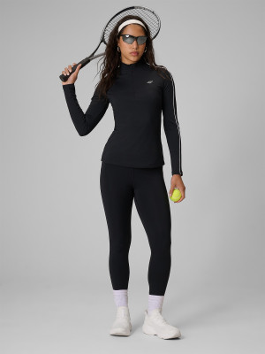 4F Legginsy dzianinowe damskie - czarne