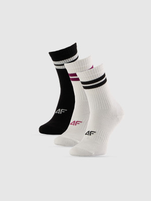 4F Skarpetki długie (3-pack) damskie - multikolor