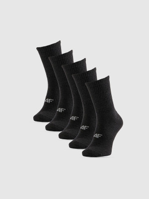4F Skarpetki długie (5-pack) męskie - szare