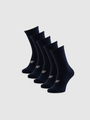 4F Skarpetki długie (5-pack) męskie - granatowe