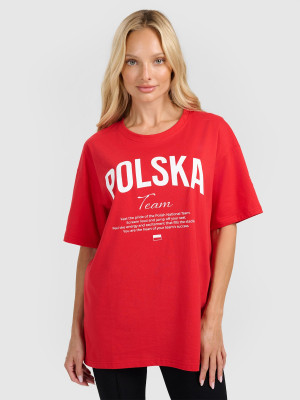 4F Koszulka kibica uniseks - czerwona