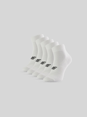 4F Skarpetki krótkie (5-pack) damskie - białe