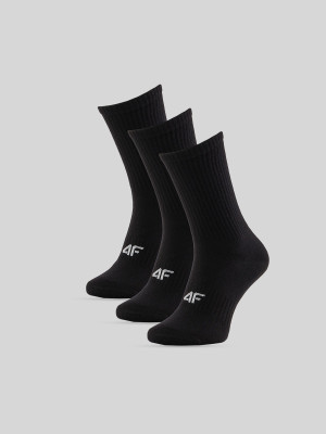 4F Skarpetki długie (3-pack) damskie - czarne