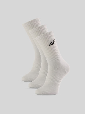 4F Skarpetki długie (3-pack) męskie - białe