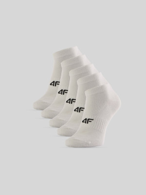 4F Skarpetki krótkie (5-pack) męskie - białe