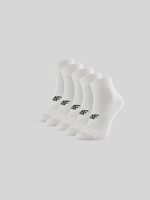 4F Skarpetki krótkie (5-pack) męskie - białe
