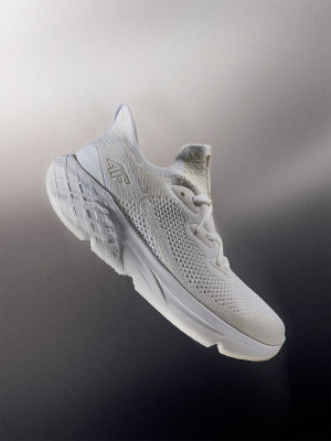 4F Niskie sneakersy Velocore E-knit damskie - białe