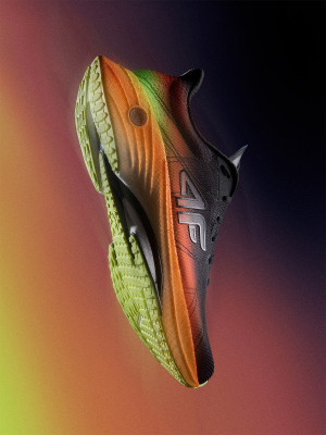 4F Buty do biegania Speed Runner męskie - pomarańczowe