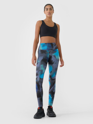 4F Legginsy treningowe z wysokim stanem damskie - multikolor