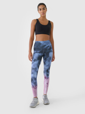 4F Legginsy treningowe z wysokim stanem damskie - multikolor