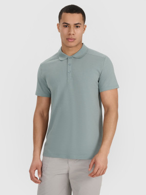 4F Koszulka polo regular męska - khaki