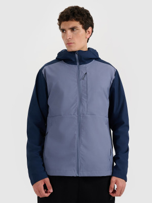 4F Kurtka softshell wiatroodporna męska - granatowa