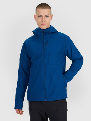 4F Kurtka softshell wiatroodporna męska - turkusowa