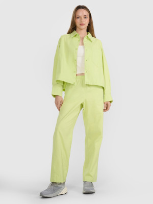4F Spodnie casual damskie - żółte