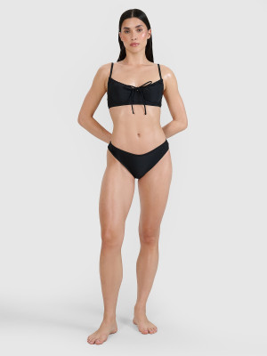4F Dół od bikini damski - czarny