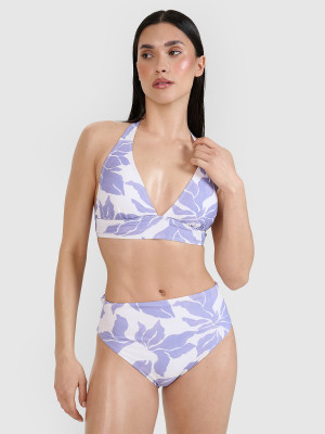 4F Góra od bikini damska - fioletowa