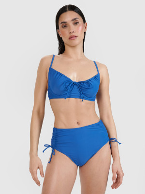 4F Góra od bikini damska - niebieska