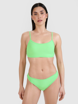 4F Góra od bikini damska - zielona