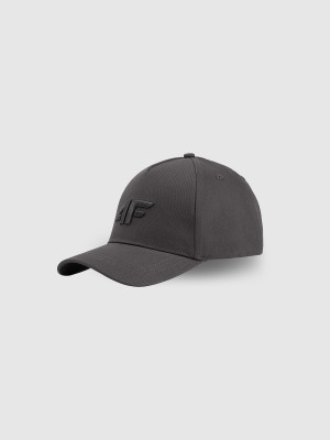 4F Czapka z daszkiem strapback męska - szara