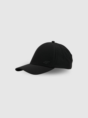 4F Czapka z daszkiem strapback uniseks - czarna