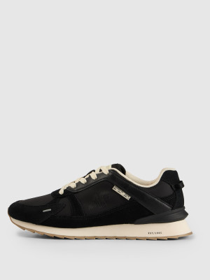 4F Sneakersy 4CITY z elementami zamszowymi damskie - czarne