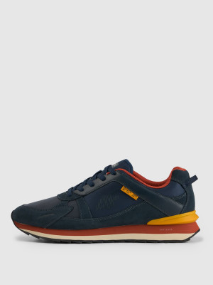 4F Sneakersy 4CITY z elementami zamszowymi męskie - granatowe