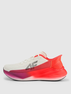 4F Buty do biegania FLOW RUN damskie - koralowe