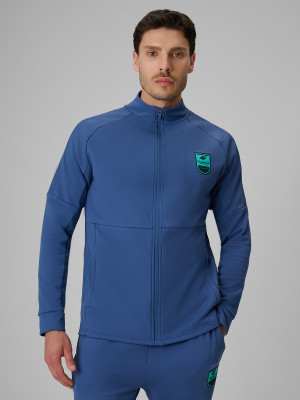 4F Bluza piłkarska regular szybkoschnąca męska - denim