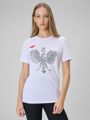 4F Koszulka kibica uniseks - biała
