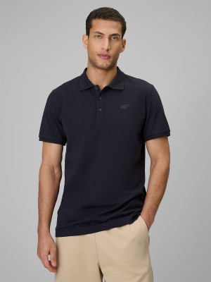 4F Koszulka polo regular męska - granatowa