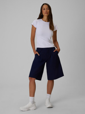 4F Spodenki casual damskie - granatowe